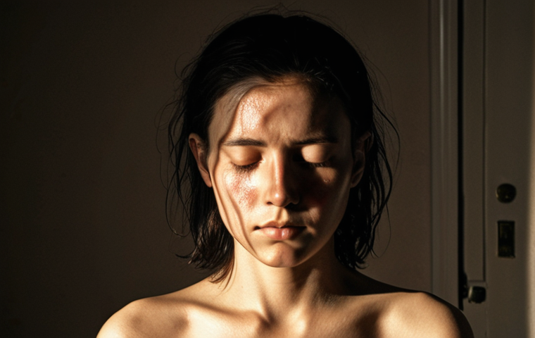 **Prompt:** A person (gender-neutral) emerging from a shadowy, chaotic, and digitally fragmented background, representative of burnout and modern-day overload. Their face is transitioning from weary to serene, illuminated by a warm, soft light emanating from their chest, symbolizing inner peace found through gratitude. The light expands outwards, subtly pushing back the surrounding chaos, suggesting resilience and a "mental fortress." Focus on a sense of calm strength and newfound clarity.